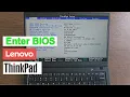 How to enter bios in lenovo thinkpad laptop windows 10