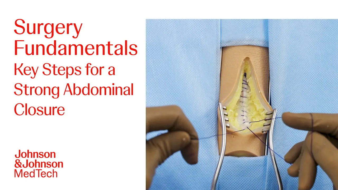 Abdominal Closure Technique | Foundational Surgical Skills with Dr. Eham Arora | J&J MedTech
