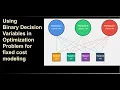 Using binary variables in linear optimization problem to implement fixed costs in Excel