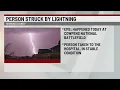 Person struck by lightning in Cherokee County