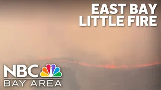 Firefighters boost containment of the Little Fire in the hills around Pleasanton