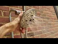 Drench Brushed Nickel 55-Spray Rain Shower Head demo for Lowe s review