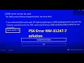 NW-31247-7 A DNS Server cannot be used PS4 error NW 31247 7 FIX