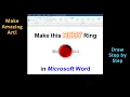 Draw a Ruby in Word in 5 Minutes