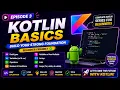 Episode 3 Kotlin Basics Variables Data Types Arrays Lists Loops for Beginners