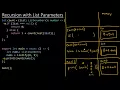 COMP110 - Recursion with List Parameters