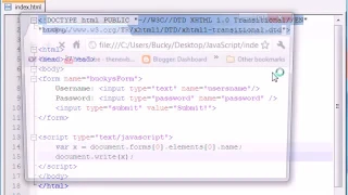 Beginner JavaScript Tutorial 39-Accessing Form Elements