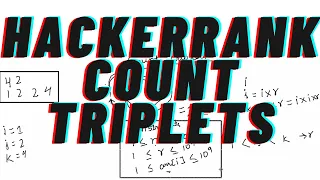 Count Triplets Interview Preparation Hackerrank Java