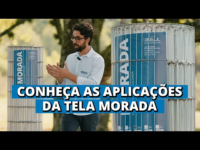 Vídeo do produto - Tela Alambrado Soldada Morada - Fio 2,30mm - Malha 5x15cm - Rolo 25m
