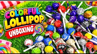 Unwrapping Rainbow Lollipops 🌈🍭 Which Color Is Your Favorite? | Candy ASMR