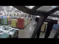 a little forklift driving