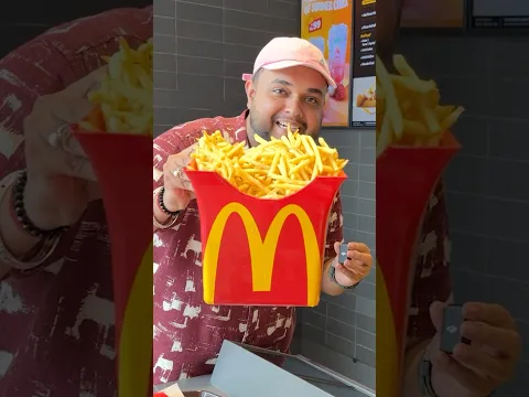 McDonald’s Fill the World Biggest Fries Box ? 😱😱 #shorts