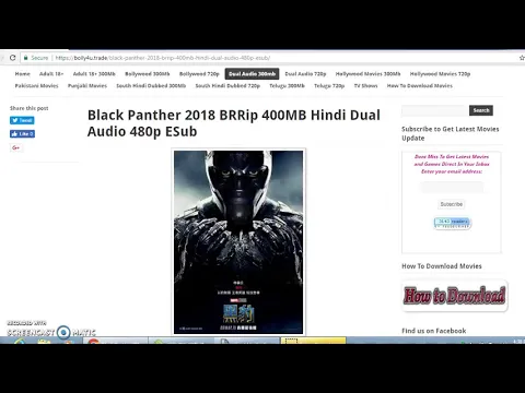 Download MP3 How to download Black Panther in dual audio