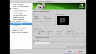 NVIDIA X Server Settings Option Coolbits