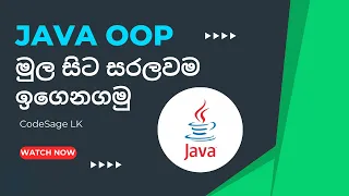 object oriented programming OOP Sinhala