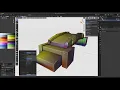 Blender Modelling a low-poly bridge Timelapse