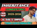 Inheritance in Java ISC Class 12 Computer Science Complete One Shot Explanation