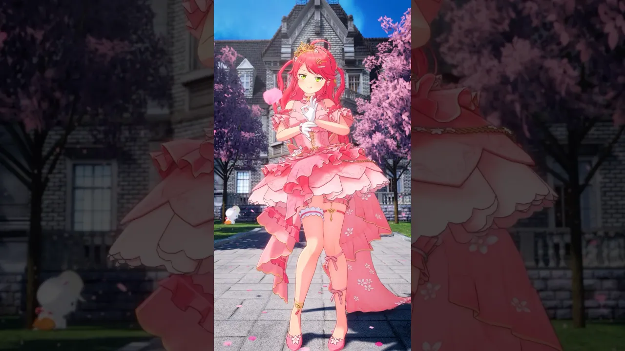 桜のお姫様かわいいよにぇ❔?? #さくらみこ #shorts #さくらんぼメッセージ ?