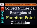 L17 Solved Numerical Examples of Function Point Calculation Software Engineering Lectures Hindi