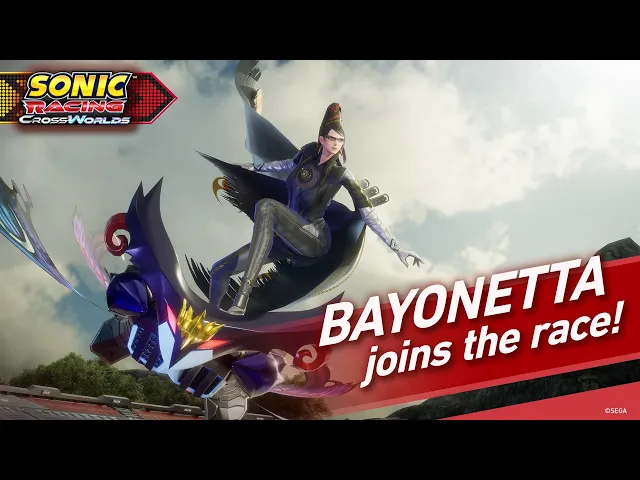 Sonic Racing: CrossWorlds - Bayonetta Teaser Trailer