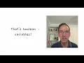 Boolean Variables