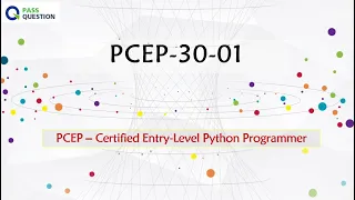 PCEP-30-01 Practice Test Questions - Certified Entry-Level Python Programmer