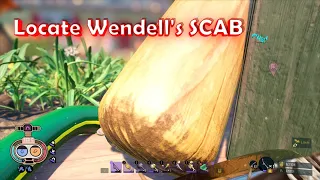 Grounded Locate Wendell s SCAB by his favourite chair Near the shed