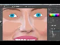 Illustrator CC Vector Portrait 06 The Nose and Negative Space