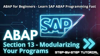 SAP ABAP Programming For Beginners - Section 13