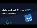 Advent of Code 2023 - Day 1 in Typescript solution explained