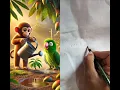 Download Lagu parrot🦜 hindi ai story 🦜💫🚀 #ai #3danimation #viralvideo #parrot #monkey #short
