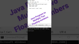 Multiply two Floating Point Numbers in Java Java Program to Multiply Two Floating numbers
