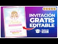 Como crear Invitacion para bautizo de nina