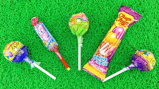 Oddly Relaxing Satisfying | Glossy Yummy Lollipop with Opening Rainbow Lollipop Candy Sweet ASMR