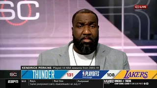 "Thunder are best team in NBA!" - Kendrick Perkins on SGA dominate Lakers 131-108 to take 3-0 Lead