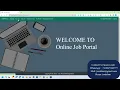 Online Job Portal Project in Java using JSP Servlet and MYSQL with source code and project report