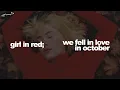 girl in red - we fell in love in october // Sub. Español + Lyrics