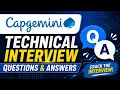 Capgemini Technical Interview Questions Answers