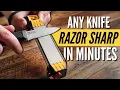 How to Sharpen ANY Knife RAZOR Sharp with Work Sharp Field Sharpener