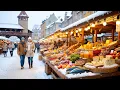 Lagu SWISS ORGANIC FARMERS MARKET PARADISE | LUCERNE MORNING WALKING TOUR IN SWITZERLAND 4K