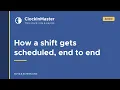 Clock In Master - How a shift gets scheduled end to end Admin Guide