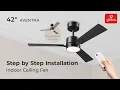 42 Indoor Ceiling Fan Aventra Step by Step Installation - Globe Electric