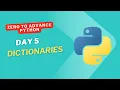 Python Day 5 - Dictionaries Explained for Beginners