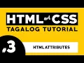 Part 3 HTML ATTRIBUTES - HTML and CSS Tagalog Tutorial Illustrados