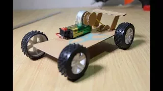 homemade dc motor car recycled