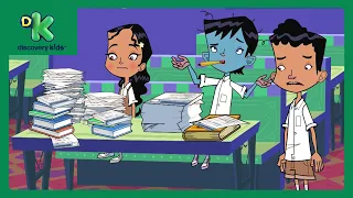 kris roll no 21 maharaj ka homework trap best cartoon cartoon for kids discoverykidsin