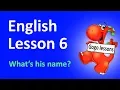 English Lesson 6 - What s his name LEARN ENGLISH WITH CARTOONS