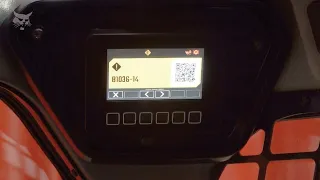 QR Service Codes on the 4 3-Inch Display Bobcat Equipment Tutorial