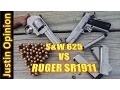 Ruger SR1911 CMD vs S W 625 JM
