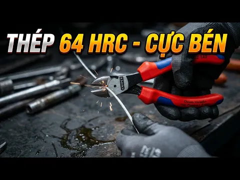 Kìm cắt cạnh heavy duty Knipex 74 02 140, cắt dây piano tới 1.5mm